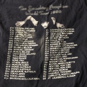 Authentic The Smashing Pumpkins 1998 tour T-shirt